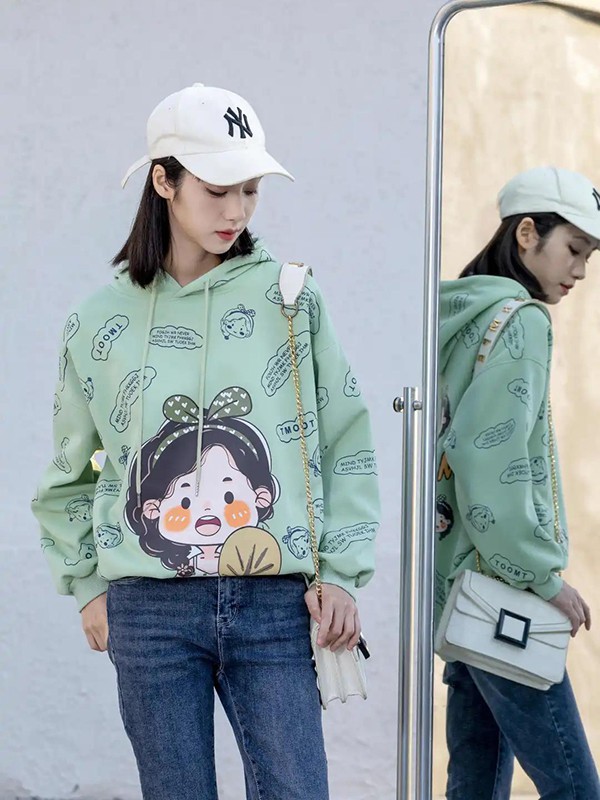 领卉女装2023春夏季绿色T恤