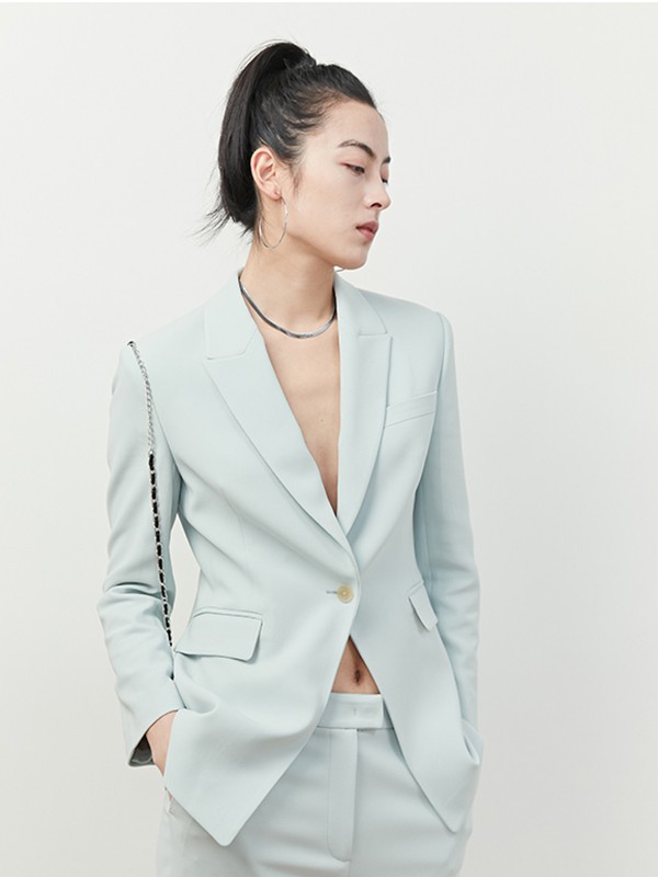 MARIUS女装2023春夏季绿色连衣裙