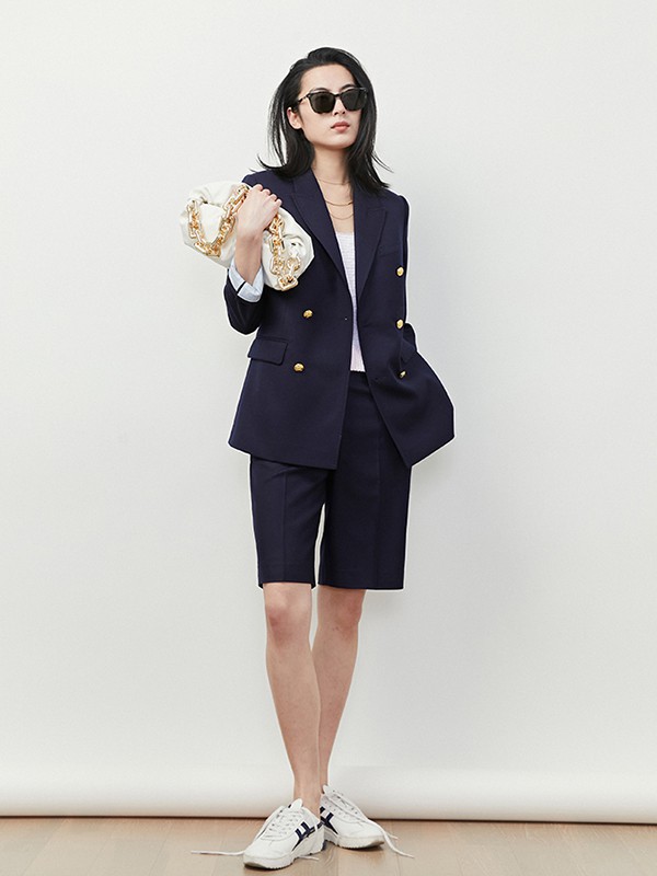 MARIUS女装2023春夏季黑色短裤