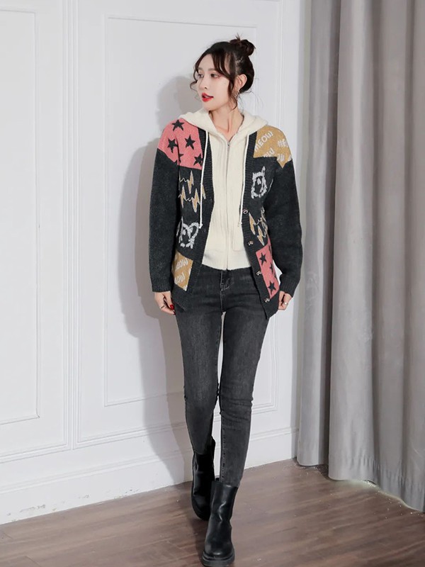 V.NICOLE2022秋冬季黑色长裤