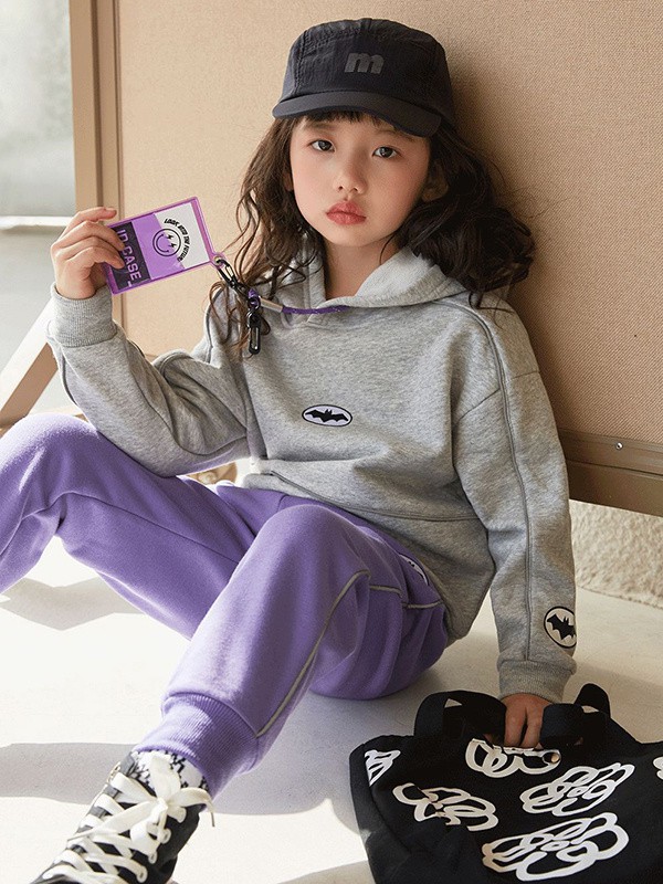 林淼童装2023春夏季紫色长裤