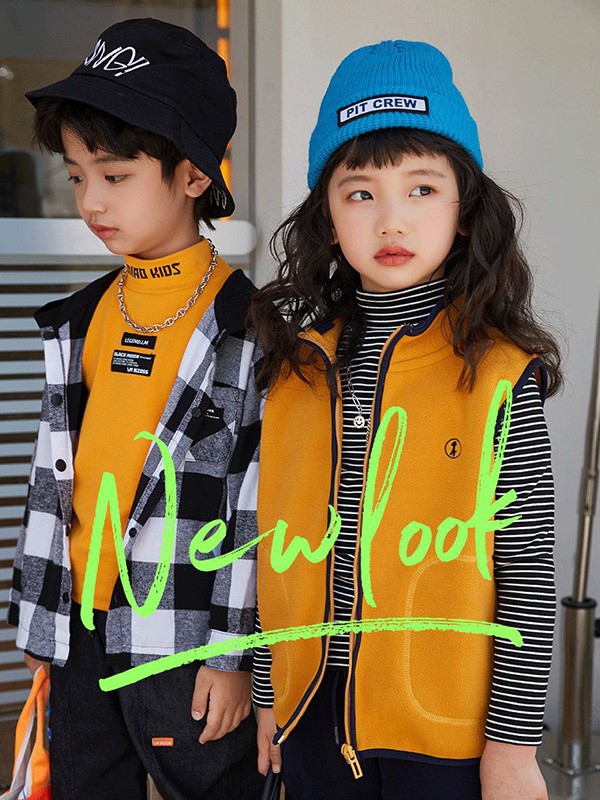 林淼童装2023春夏季橙色T恤