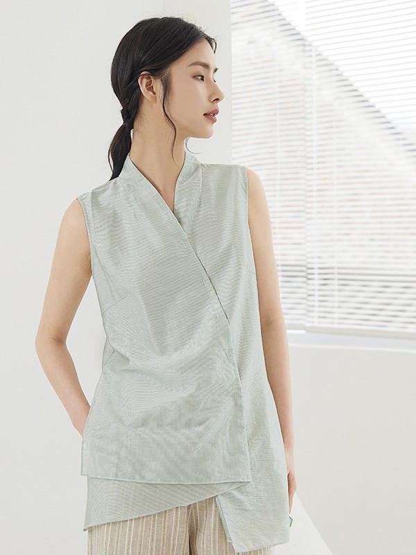 皑如女装2023春夏季白色上衣