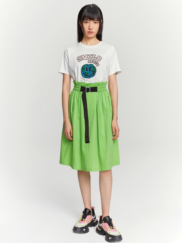 爱丽娜米罗女装2023春夏季白色T恤