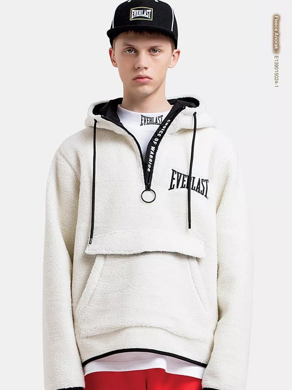 EVERLAST休闲装2022秋冬季白色卫衣
