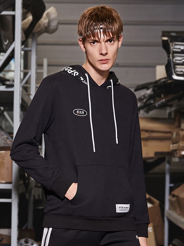 EXR休闲装2022秋冬季黑色卫衣