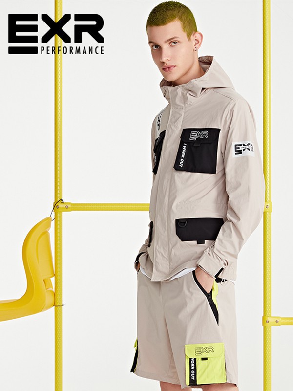 EXR休闲装2022秋冬季棕色长裤