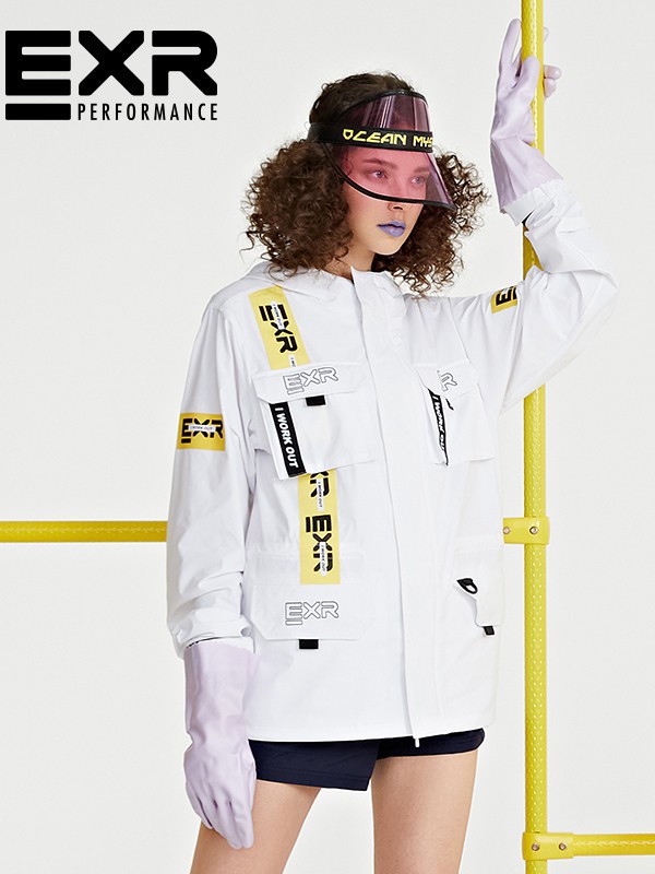 EXR休闲装2022秋冬季白色外套