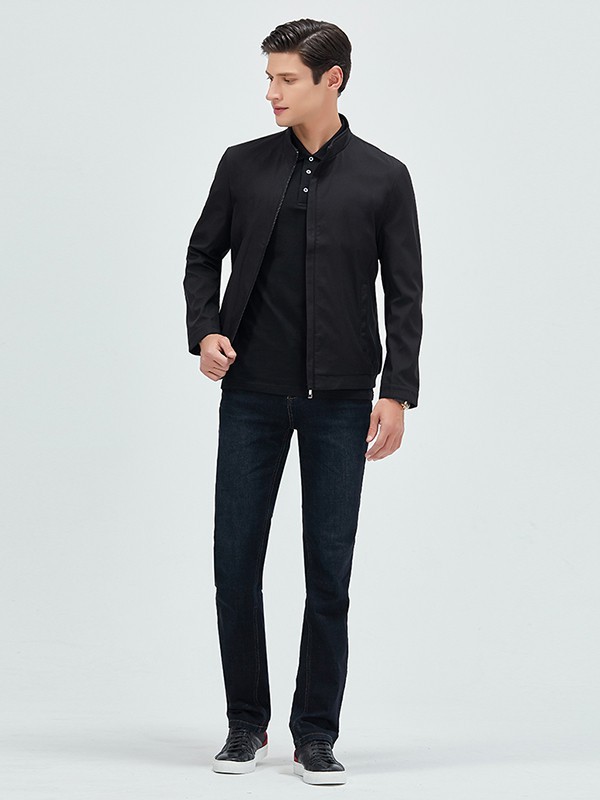 虎都男装2022秋冬季黑色衬衫