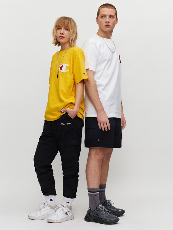 冠军运动装2023春夏季白色T恤