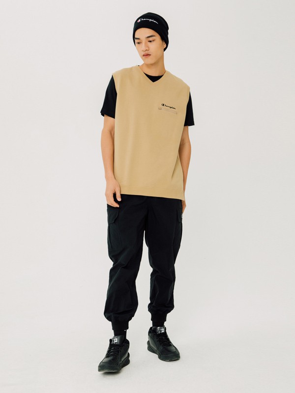 冠军运动装2023春夏季黄色T恤