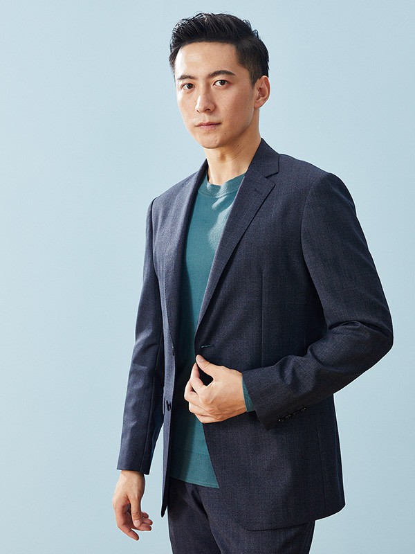 步森男装2023春夏季黑色西装