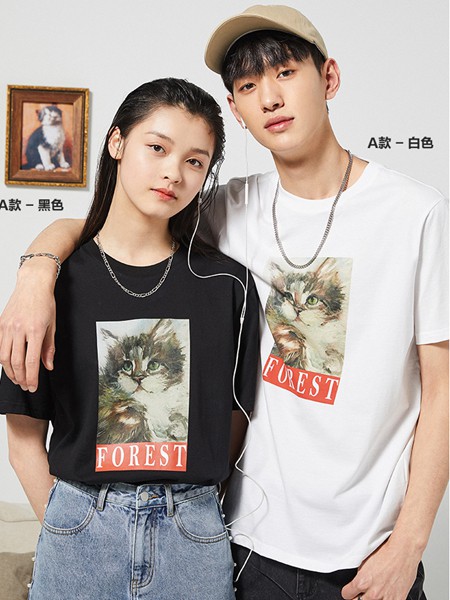 太平鸟2023春夏季黑色T恤