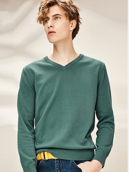 佐丹奴休闲装2023春夏季绿色T恤