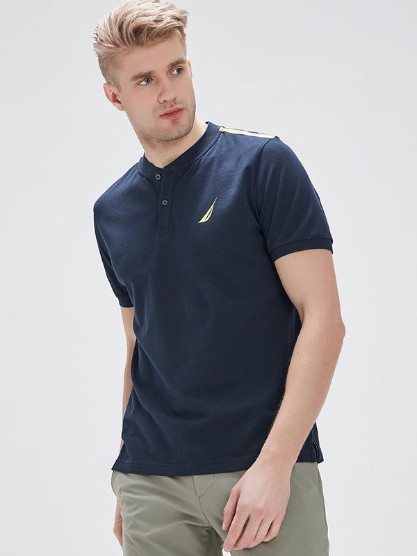 诺帝卡2023春夏季黑色polo衫