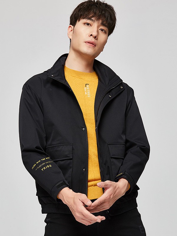 才子休闲装2023春夏季橙色T恤