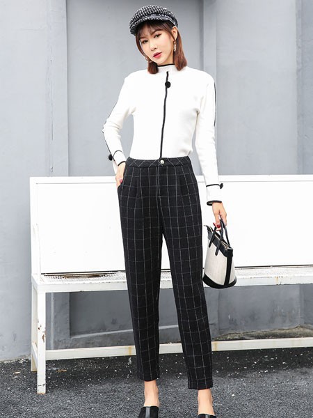 万之冠2023春夏季黑色长裤