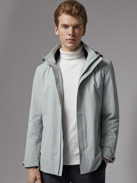 九牧王男装2023春夏季白色针织衫