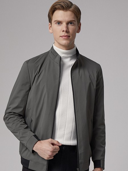 九牧王男装2023春夏季白色针织衫