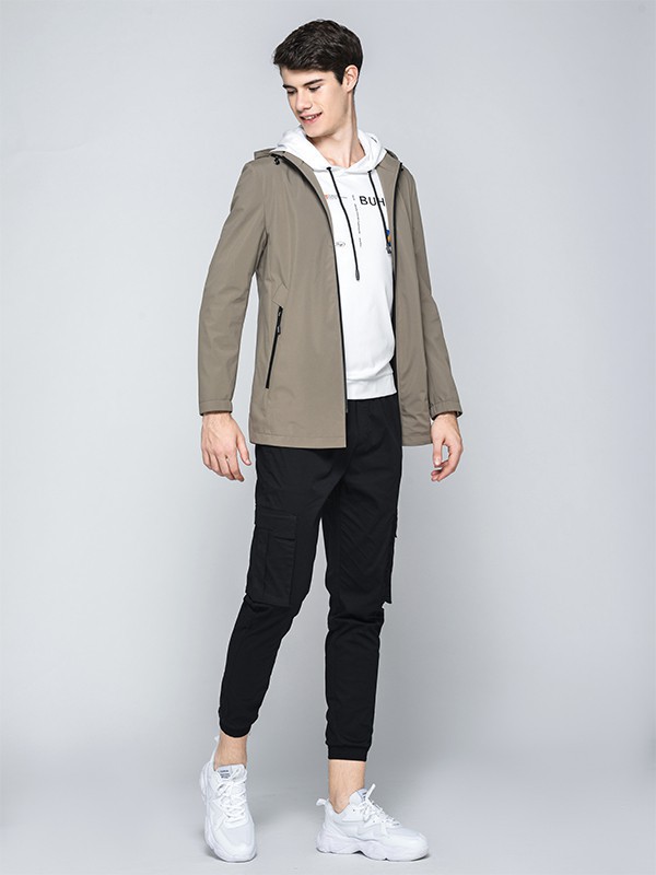 鲁宾汉男装2023春夏季白色卫衣