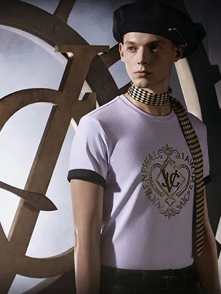 威杰思男装2023春夏季白色T恤