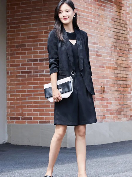 朝峰2023春夏季黑色短裤