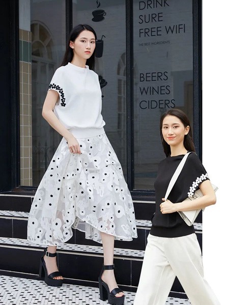 卡汶女装2023春夏季白色长裙