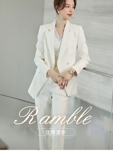 风笛2023春夏季白色西装