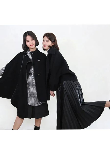 法路易娜女装2022秋冬季黑色长裙