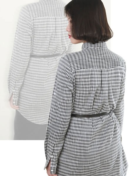 法路易娜女装2022秋冬季灰色外套