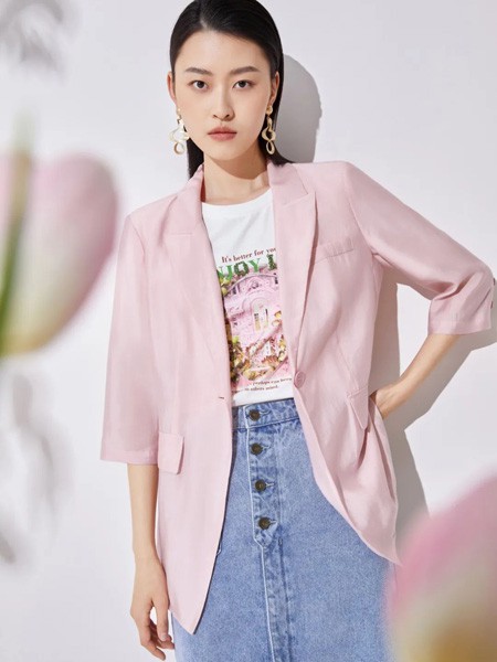 JUST&TH2023春夏季白色T恤