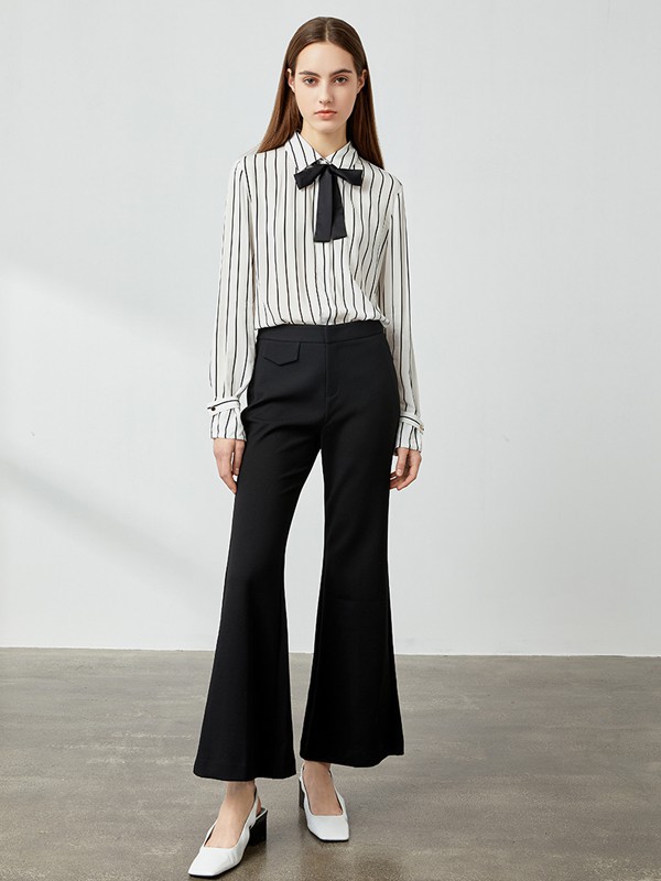 岁月如歌/艾诺丝雅诗女装2023春夏季白色衬衫