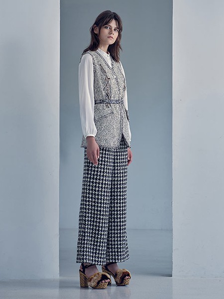 慕诗女装2023春夏季白色衬衫