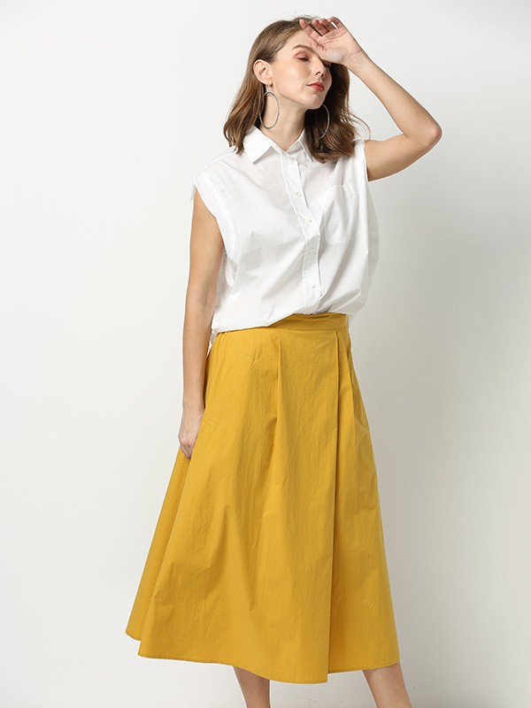 扣扣女装2023春夏季白色衬衫