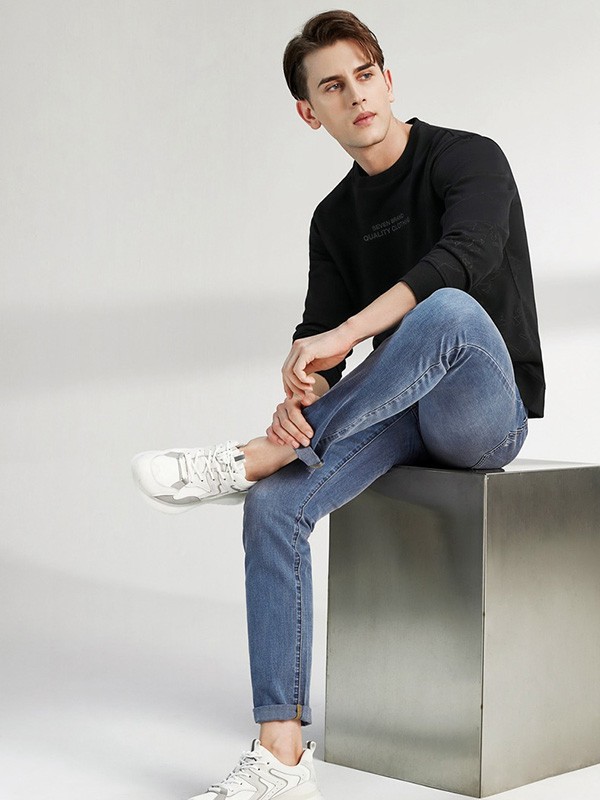 柒牌男装2022春夏季黑色T恤