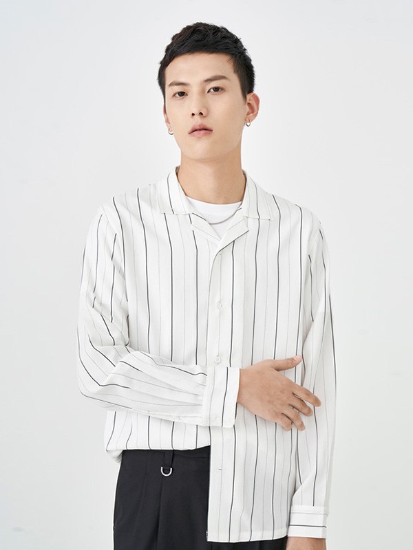 a.b.x男装2023春夏季白色衬衫