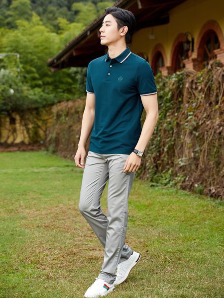 老爷车男装2023春夏季灰色长裤