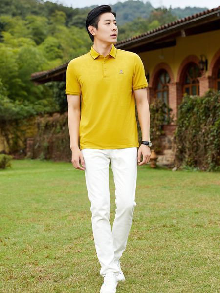 老爷车男装2023春夏季白色长裤