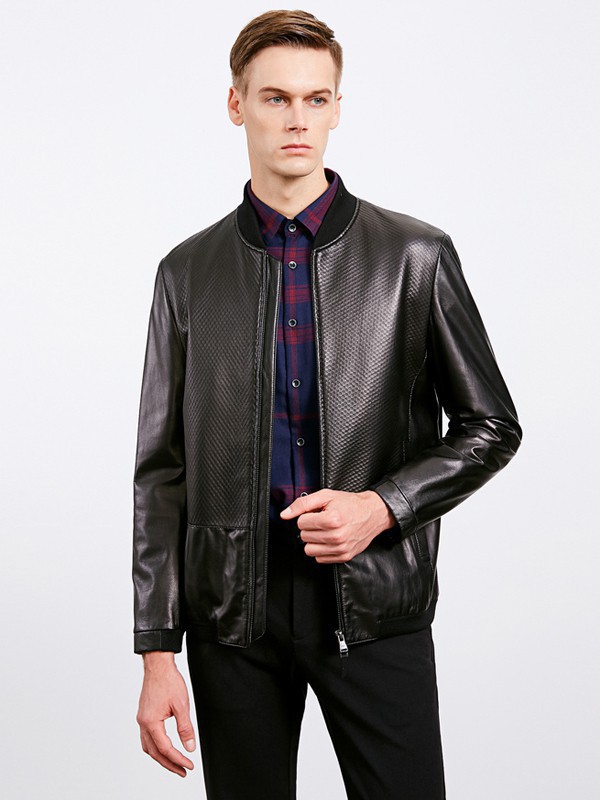 沙驰2022秋冬季黑色皮衣