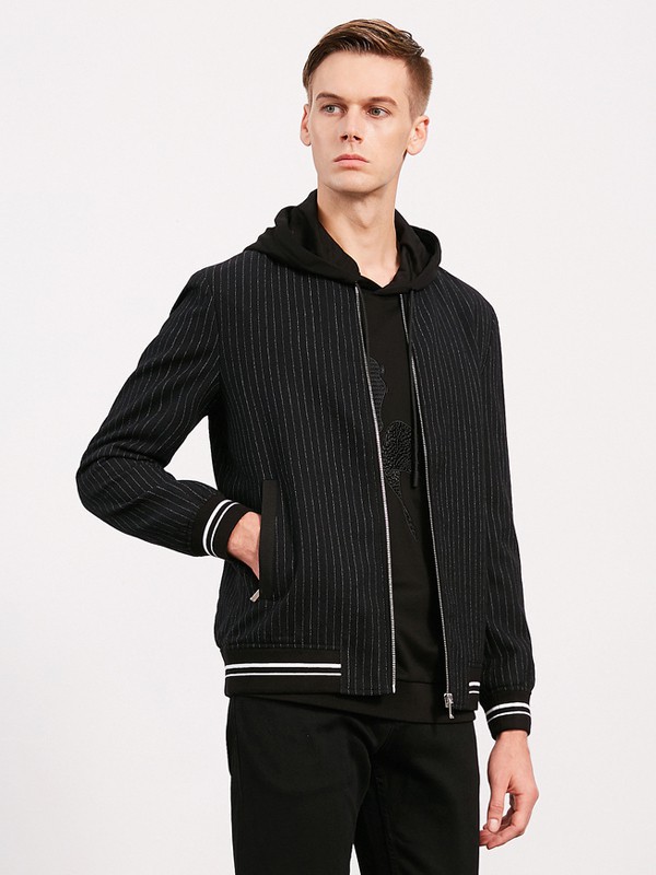 沙驰男装2022秋冬季黑色卫衣