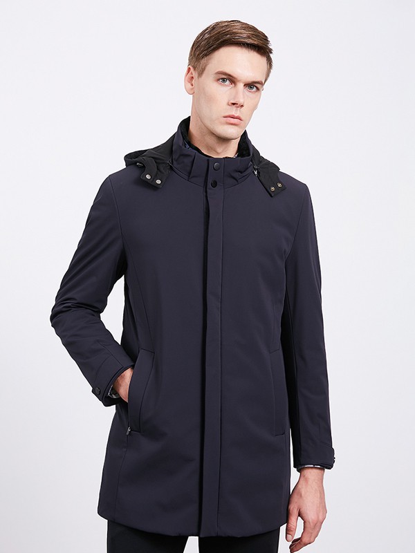 沙驰男装2022秋冬季黑色外套