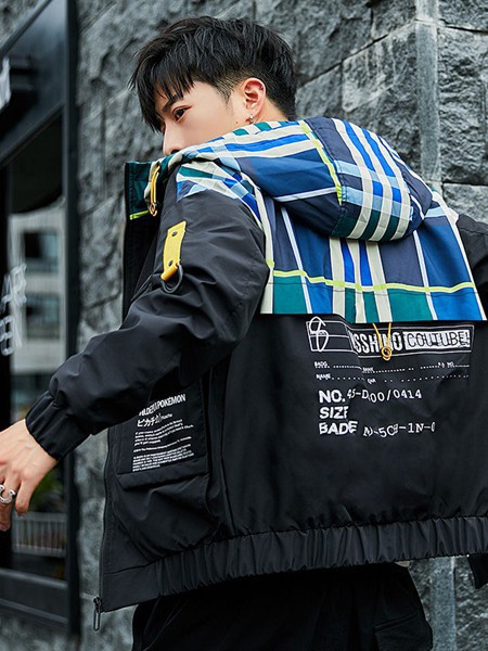 太子龙男装2023春夏季黑色外套