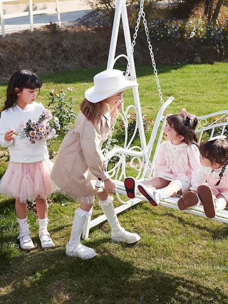 笛莎童装2023春夏季白色T恤