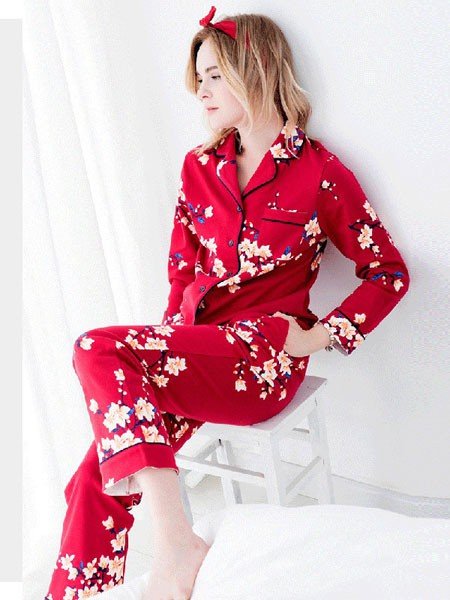 三耳兔内衣2023春夏季红色家居服