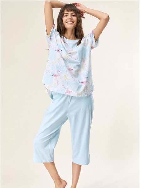 三耳兔内衣2023春夏季白色家居服