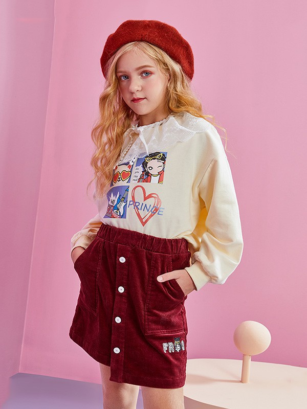 青蛙皇子2023春夏季白色T恤