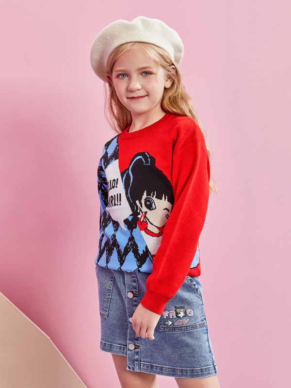 青蛙皇子2023春夏季红色T恤