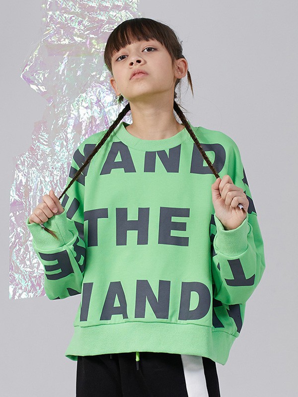 今童王童装2022秋冬季绿色T恤