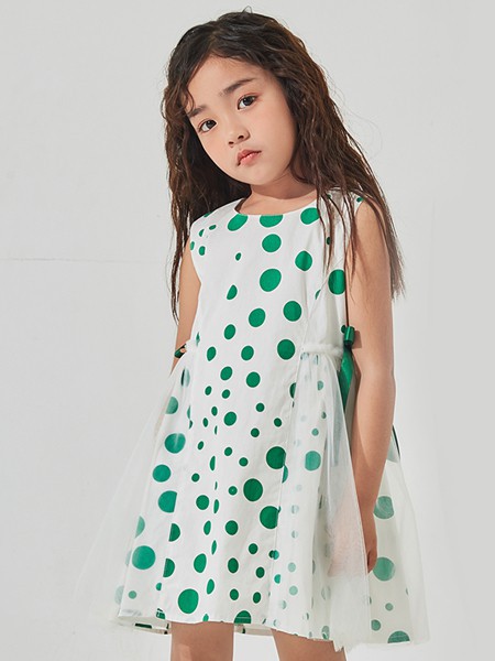 季季乐2023春夏季白色连衣裙