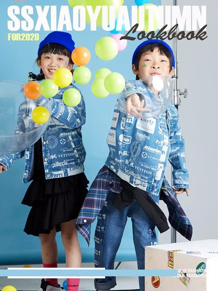 时尚小鱼童装2022秋冬季藏蓝色棉服